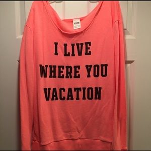Victoria Secret off the shoulder sweatshirt